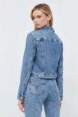 Джинсова куртка Guess жіноча перехідна колір блакитний (3500461)