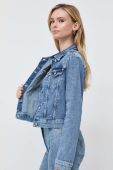 Джинсова куртка Guess жіноча перехідна колір блакитний (3500461)