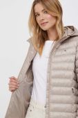 Куртка Tommy Hilfiger жіноча колір бежевий перехідна (3417578)