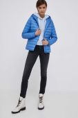 Куртка Tommy Hilfiger жіноча перехідна колір блакитний (3319695)
