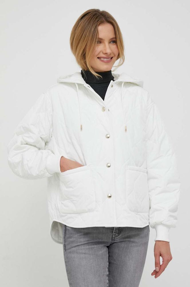 Куртка Tommy Hilfiger жіноча колір бежевий перехідна (3366085)