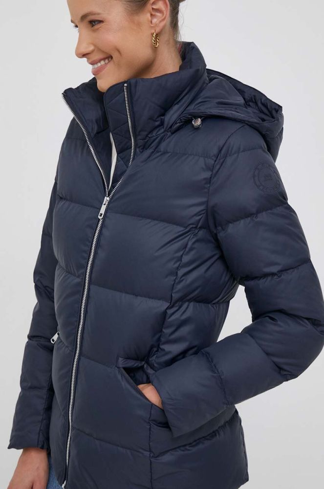 Пухова куртка Tommy Hilfiger жіноча колір синій зимова (3369555)