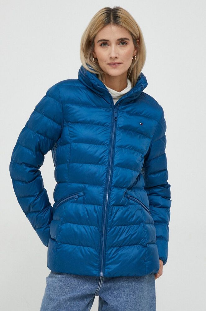 Куртка Tommy Hilfiger жіноча зимова колір блакитний