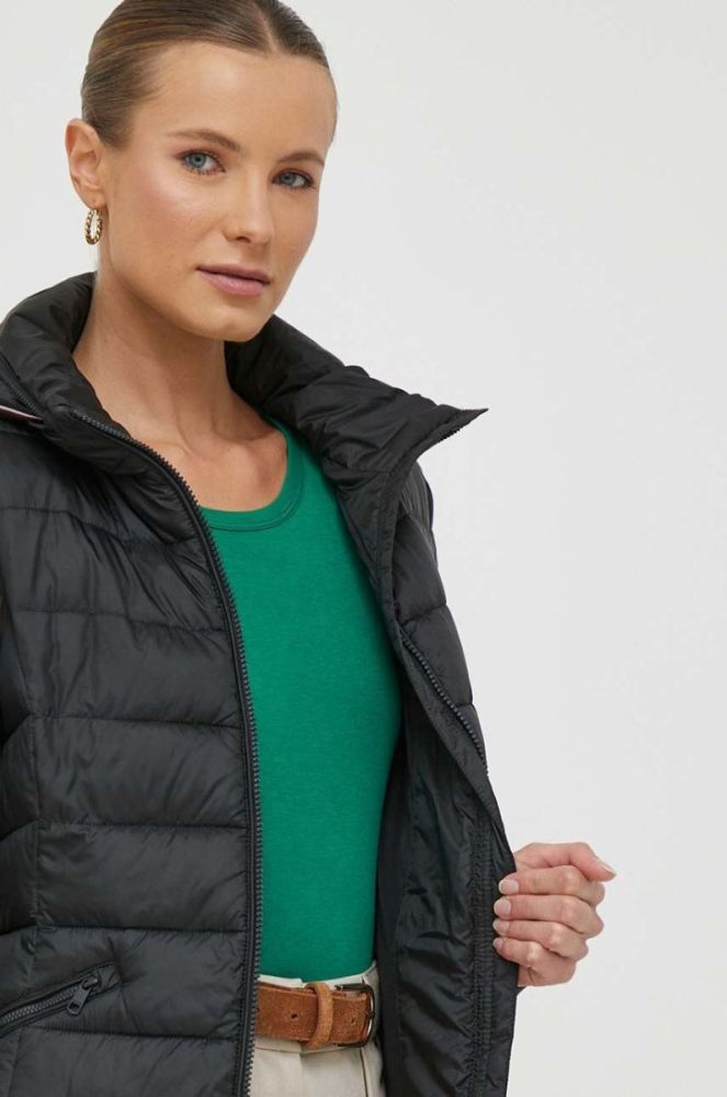 Куртка Tommy Hilfiger жіноча колір чорний зимова (3366092) фото 7