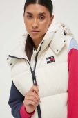 Безрукавка Tommy Jeans жіночий колір бежевий зимовий