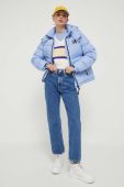 Пухова куртка Tommy Jeans жіноча зимова колір блакитний (3374832)
