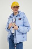 Пухова куртка Tommy Jeans жіноча зимова колір блакитний (3374832)