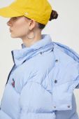Пухова куртка Tommy Jeans жіноча зимова колір блакитний (3374832)