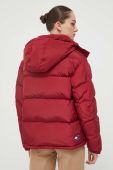 Пухова куртка Tommy Jeans жіноча колір бордовий зимова (3374867)