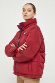 Пухова куртка Tommy Jeans жіноча колір бордовий зимова (3374867)