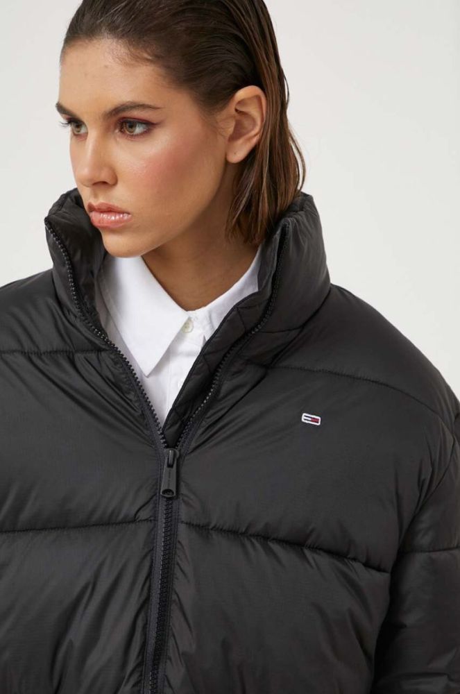 Куртка Tommy Jeans жіноча колір чорний зимова (3360130) фото 4