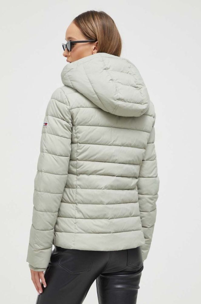 Куртка Tommy Jeans жіноча колір зелений зимова (3510238) фото 3