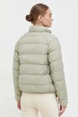 Пухова куртка Tommy Jeans жіноча колір зелений перехідна