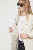 Пухова куртка Tommy Jeans жіноча колір бежевий перехідна (3374901)