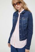 Джинсова куртка Tommy Jeans жіноча колір синій перехідна (3374918)