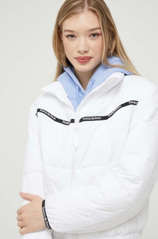 Куртка Tommy Jeans жіноча колір білий зимова oversize (3330004) фото 4