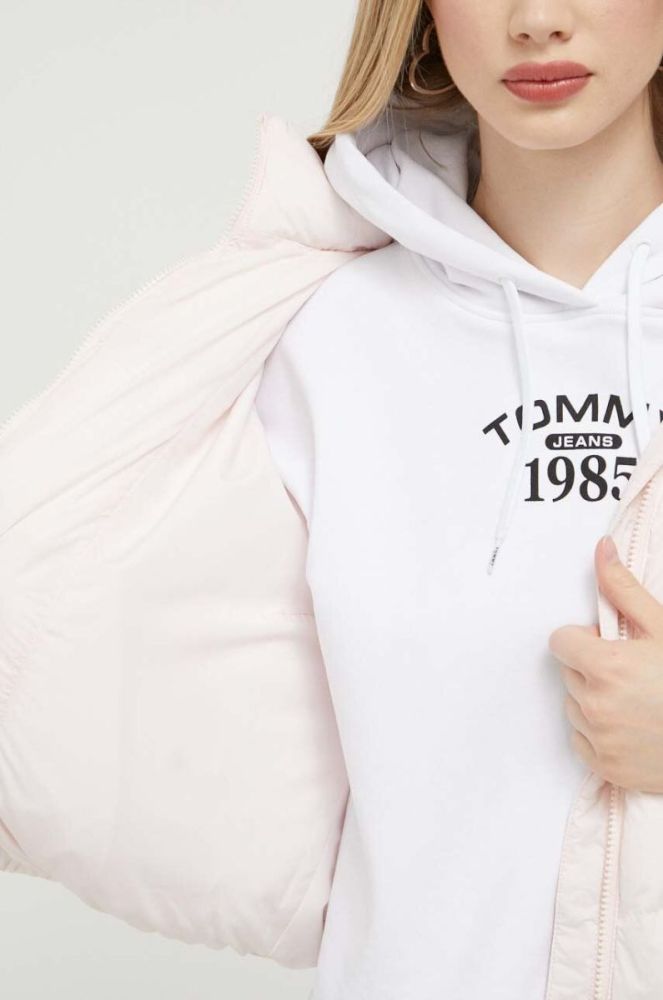 Куртка Tommy Jeans жіноча колір рожевий зимова oversize (3329999) фото 6