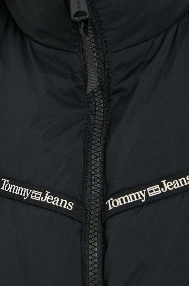Куртка Tommy Jeans жіноча колір чорний зимова oversize (3329989) фото 7