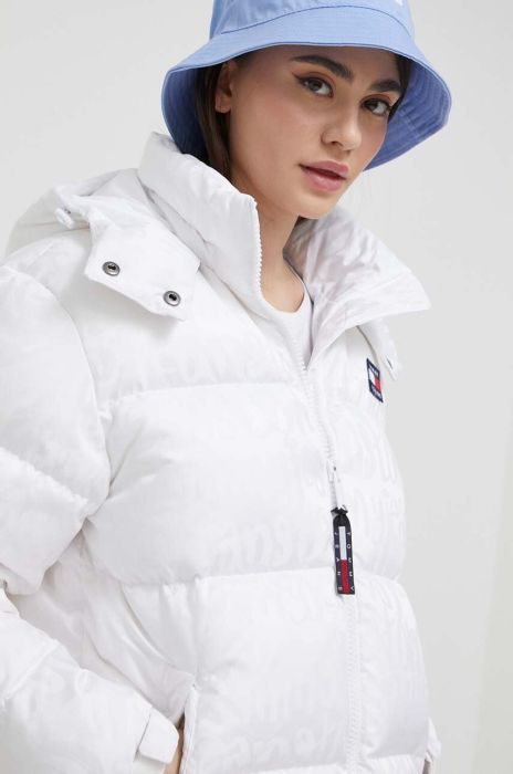 Пухова куртка Tommy Jeans жіноча колір білий зимова (3284119)