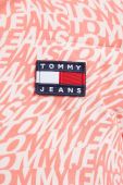 Двостороння куртка Tommy Jeans жіноча колір рожевий зимова