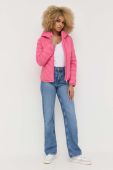 Куртка BOSS жіноча колір рожевий перехідна