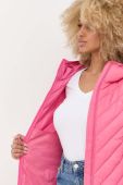 Куртка BOSS жіноча колір рожевий перехідна