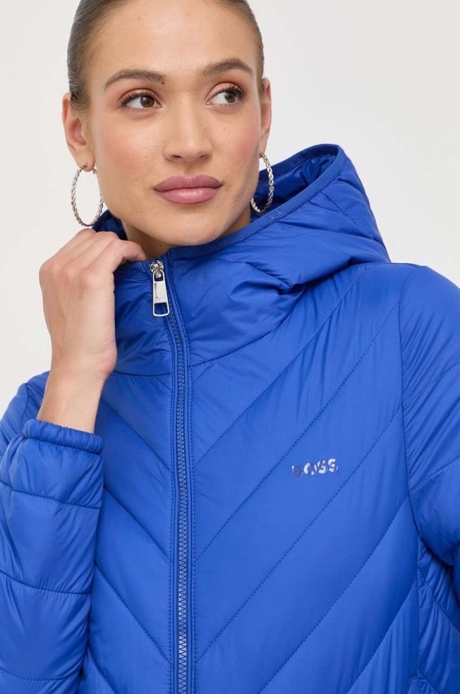 Куртка BOSS жіноча перехідна колір блакитний (3322090)