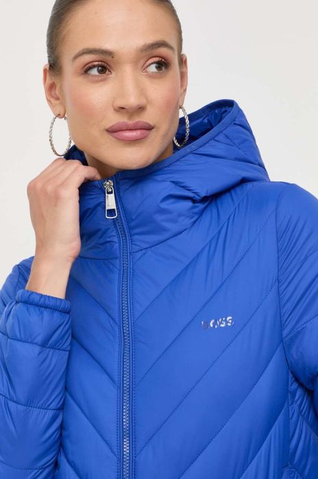 Куртка BOSS жіноча перехідна колір блакитний (3322090)