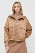 Куртка BOSS жіноча колір бежевий перехідна oversize