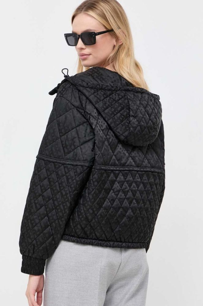 Куртка BOSS жіноча колір чорний перехідна oversize (3492692) фото 3