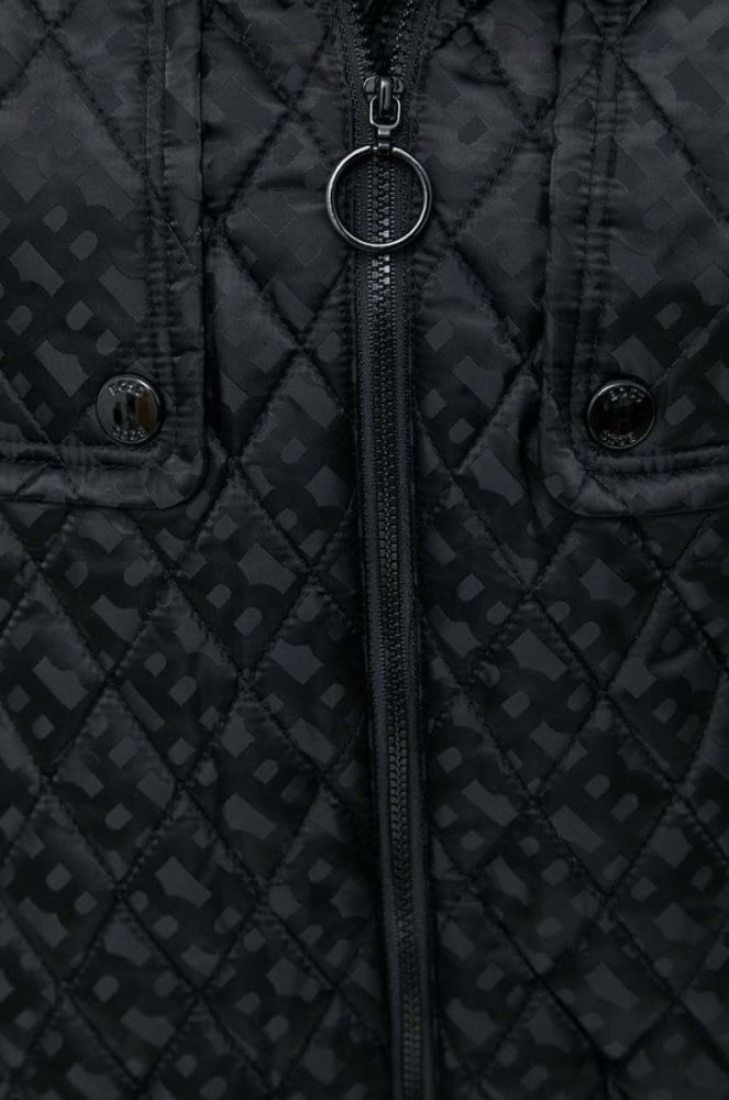 Куртка BOSS жіноча колір чорний перехідна oversize (3492692) фото 6