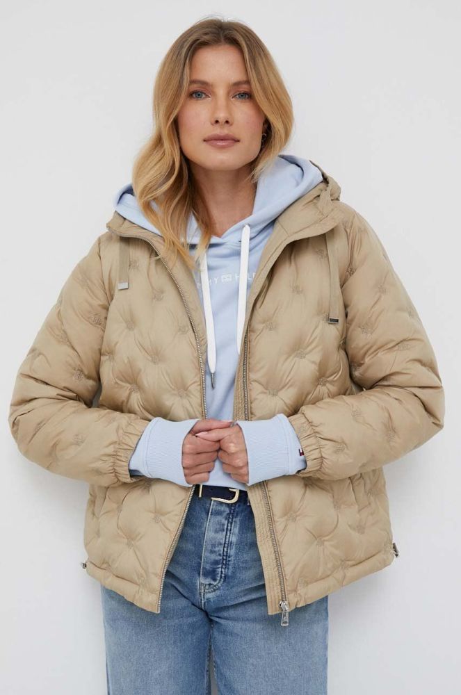 Куртка Lauren Ralph Lauren жіноча колір бежевий зимова