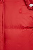 Пухова куртка Polo Ralph Lauren жіноча колір червоний зимова