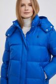Пухова куртка Polo Ralph Lauren жіноча зимова колір блакитний