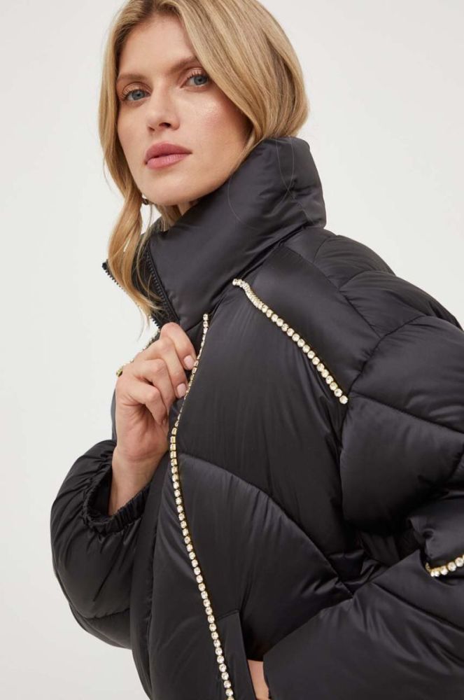 Куртка Pinko жіноча колір чорний зимова oversize (3441971) фото 5