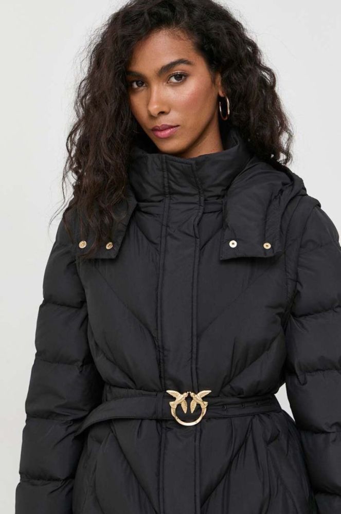 Куртка Pinko жіноча колір чорний зимова (3528094) фото 4