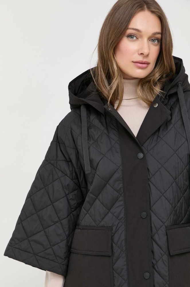 Куртка Weekend Max Mara жіноча колір чорний перехідна oversize