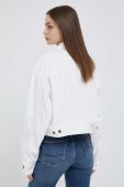 Джинсова куртка Pepe Jeans Frankie жіноча колір білий перехідна oversize