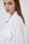 Джинсова куртка Pepe Jeans Frankie жіноча колір білий перехідна oversize