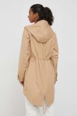 Парка Pepe Jeans жіноча колір бежевий перехідна