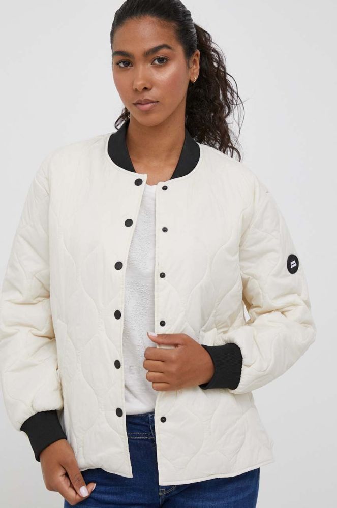 Куртка-бомбер Pepe Jeans жіночий колір бежевий перехідна