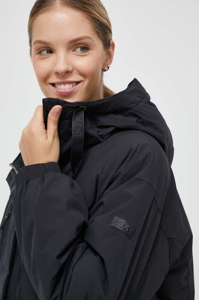 Куртка Roxy жіноча колір чорний фото 4