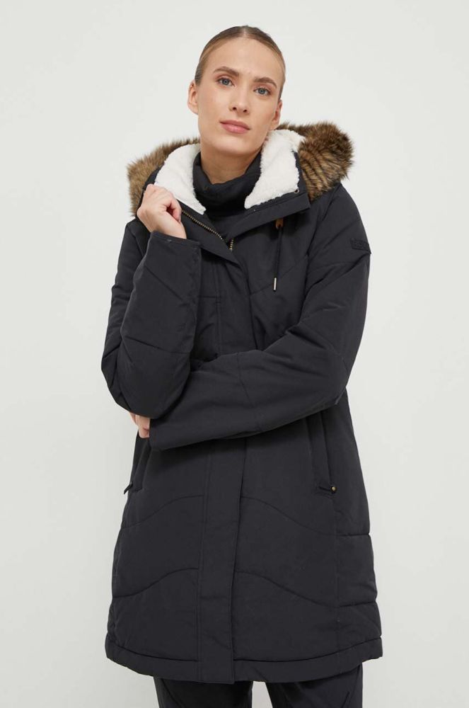 Куртка Roxy жіноча колір чорний перехідна (3641161)