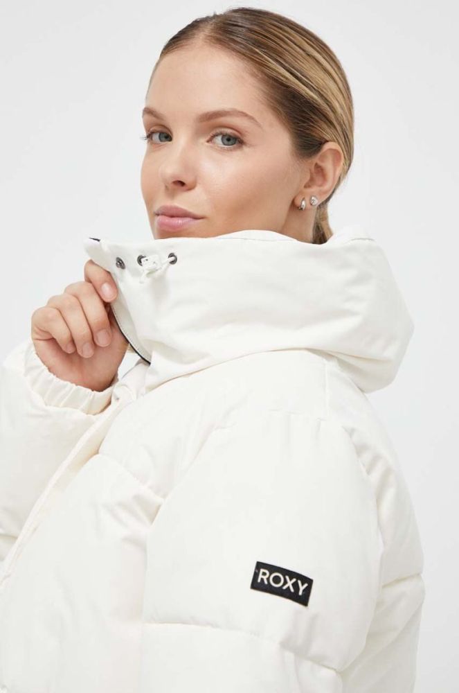 Куртка Roxy жіноча колір бежевий зимова фото 3