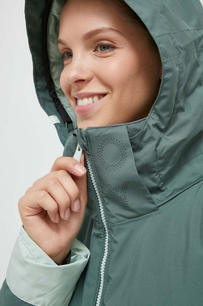 Куртка Roxy Free Jet Block колір зелений фото 4