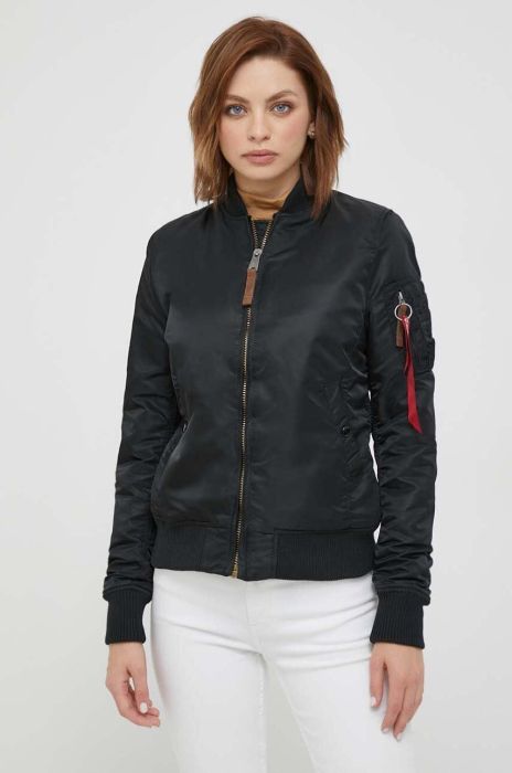 Куртка-бомбер Alpha Industries MA-1 VF 59 Wmn жіночий колір чорний перехідна