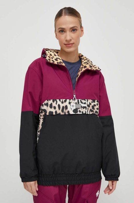 Двостороння куртка DC Nexus колір бордовий