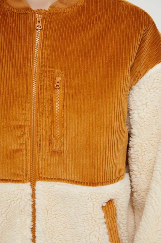 Куртка Billabong жіноча колір коричневий перехідна oversize фото 5