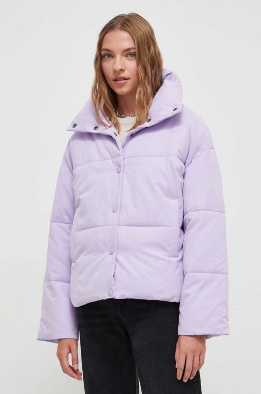 Куртка Billabong жіноча колір фіолетовий зимова oversize