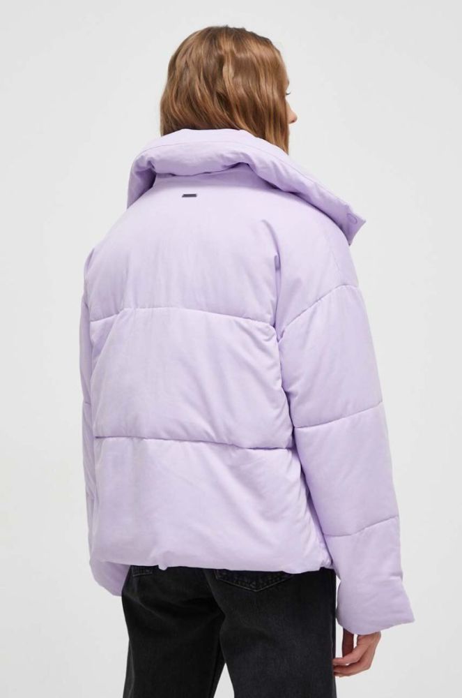 Куртка Billabong жіноча колір фіолетовий зимова oversize фото 3